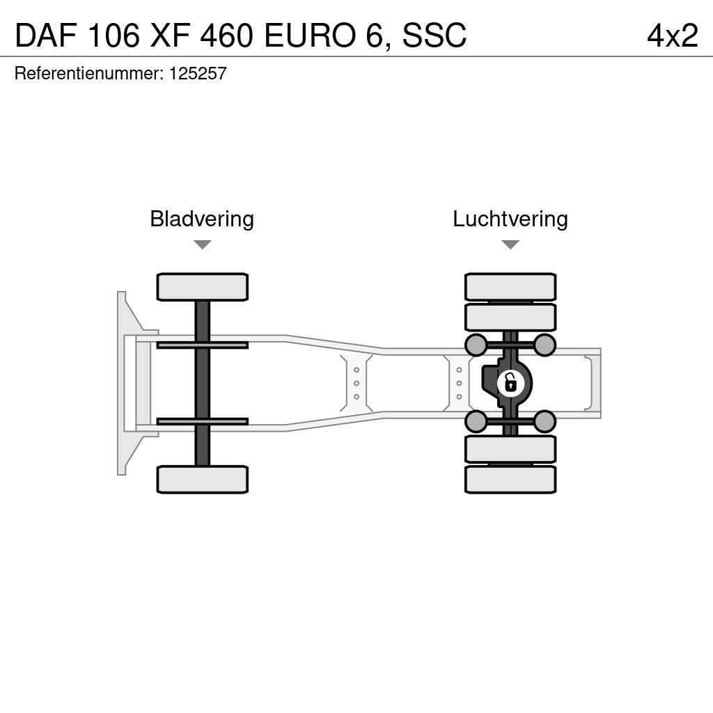 DAF 106 XF 460 EURO 6, SSC Naudoti vilkikai