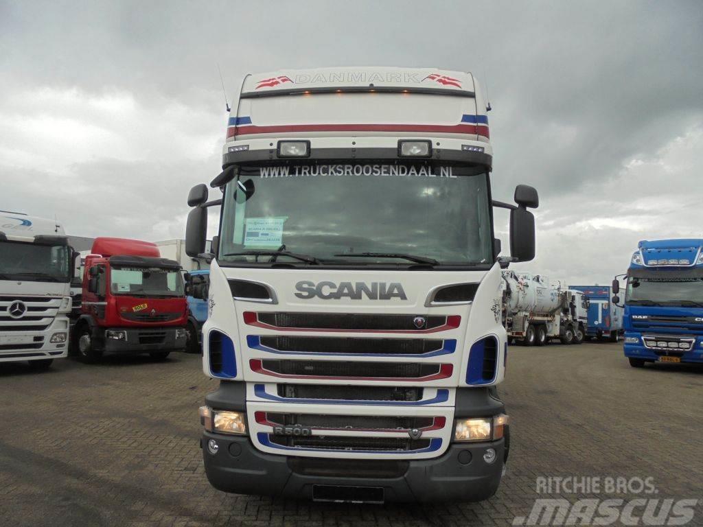 Scania R500 V8 + Euro 5 + Retarder + Lift + 6x2 Curtainsider trucks
