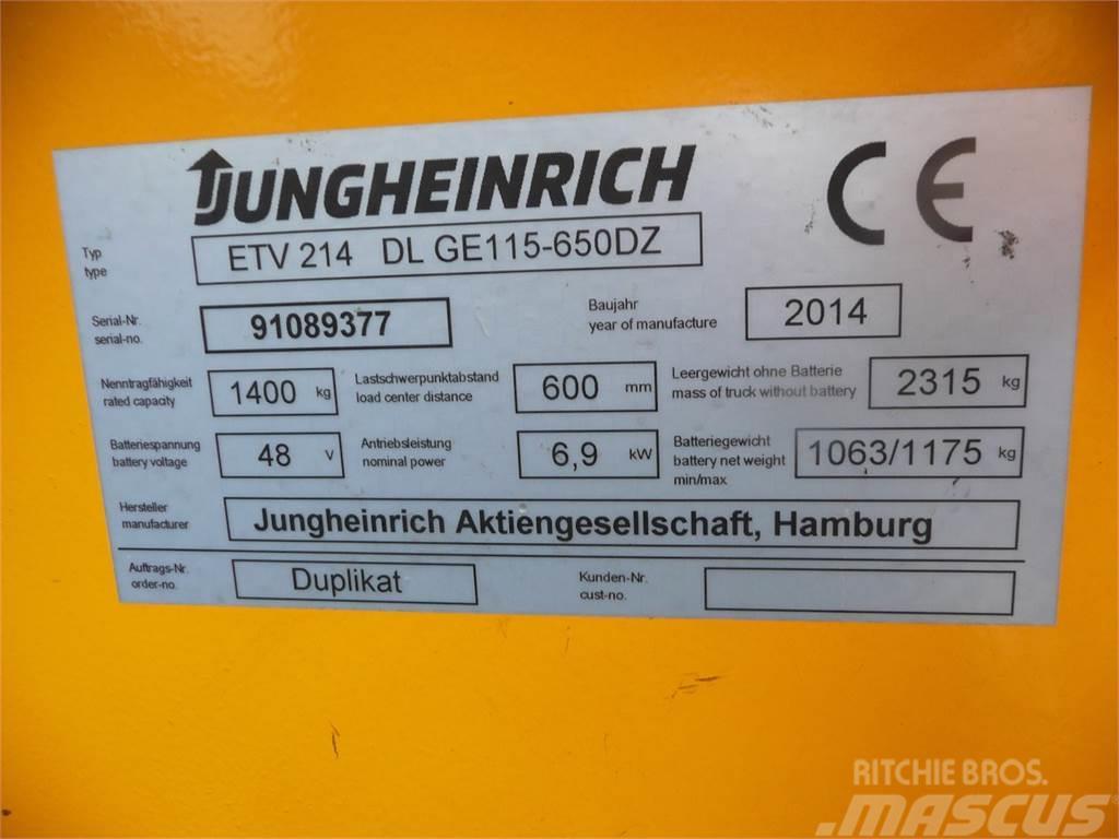 Jungheinrich ETV 214 650 DZ Reach trucks