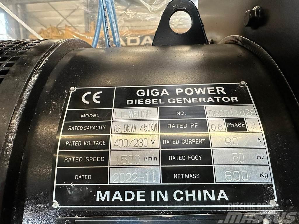  Giga power LT-W50GF 62.50KVA open set Kiti generatoriai