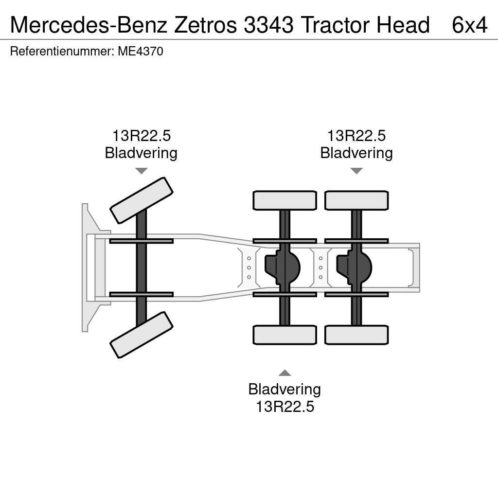 Mercedes-Benz Zetros 3343 Tractor Head Naudoti vilkikai