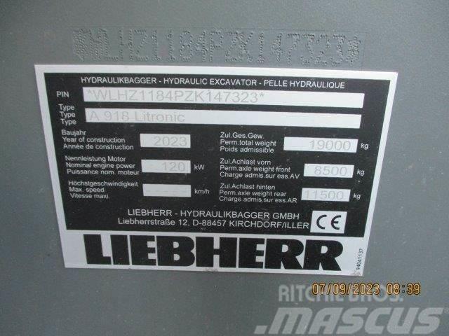 Liebherr A 918 Litronic G6.0-D Ratiniai ekskavatoriai