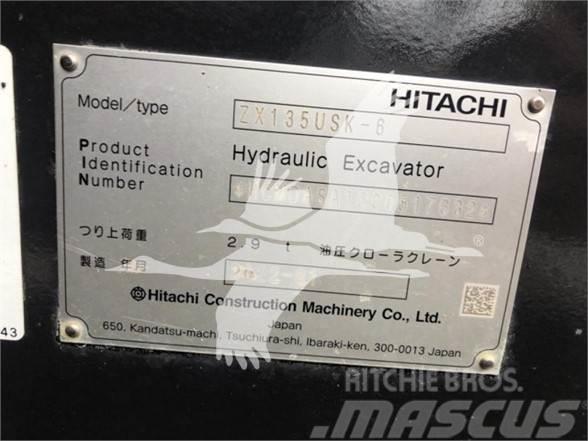 Hitachi ZX135USK-6 Vikšriniai ekskavatoriai