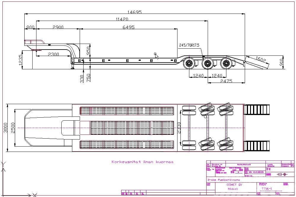 Siimet T716-1 Low loader-semi-trailers