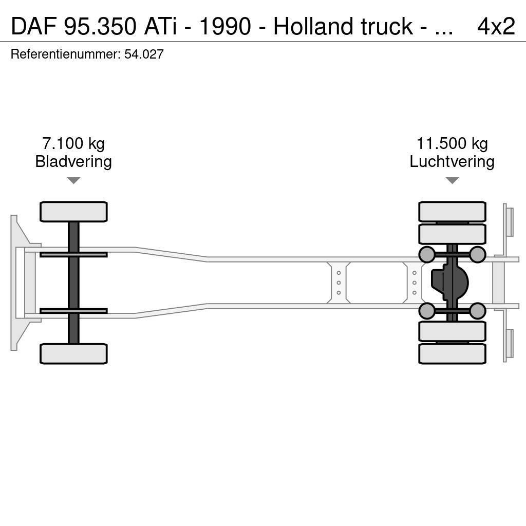 DAF 95.350 ATi - 1990 - Holland truck - Manual injecto Box body trucks