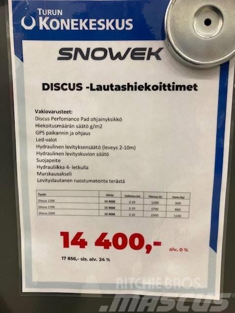 Snowek Discus 1200 Lautashiekoitin 2-10m Sand and salt spreaders