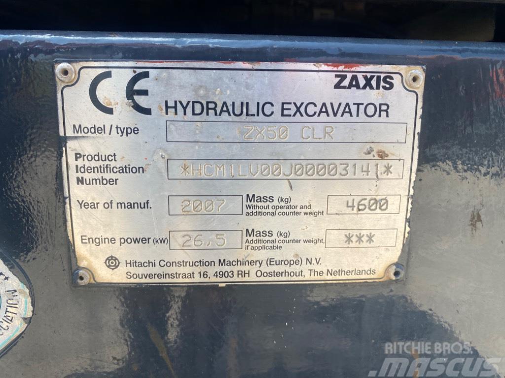 Hitachi ZX 50 CLR Mini excavators < 7t (Mini diggers)