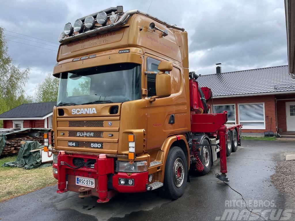 Scania R164 8x2 +Copma 990.6 nosturi+Jibi, kympitys 2028v Crane trucks