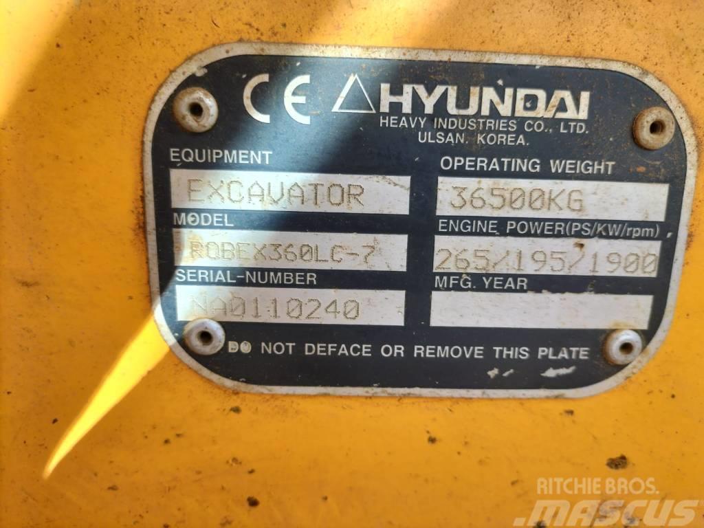 Hyundai Robex 360 LC-7 Crawler excavators