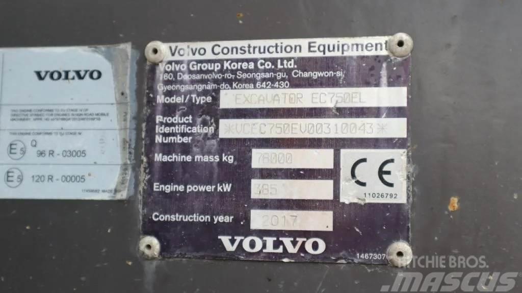 Volvo EC 750 EL | BUCKET | QUICK COUPLER | HAMMER LINE Crawler excavators