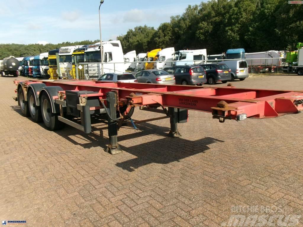 Burg 3-axle container chassis 20,30 ft + ADR Containerframe semi-trailers
