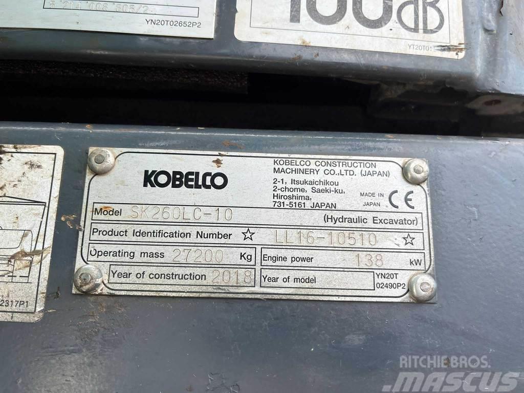 Kobelco SK 260 LC-10 2 BUCKETS / AC / CENTRAL LUBRICATION Crawler excavators