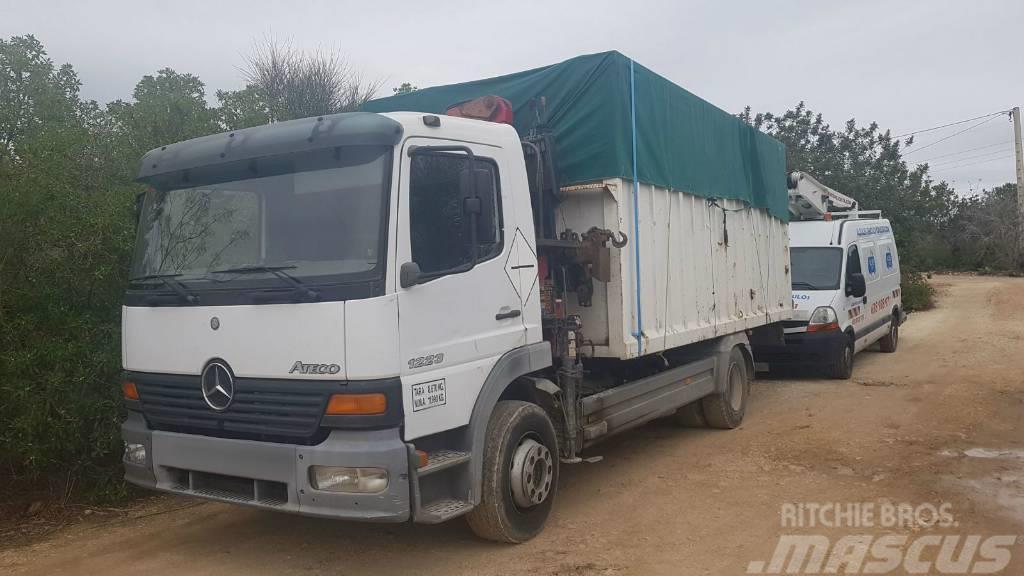  Crane mounted on truck Mercedes Atego 1223 Rigid dump trucks