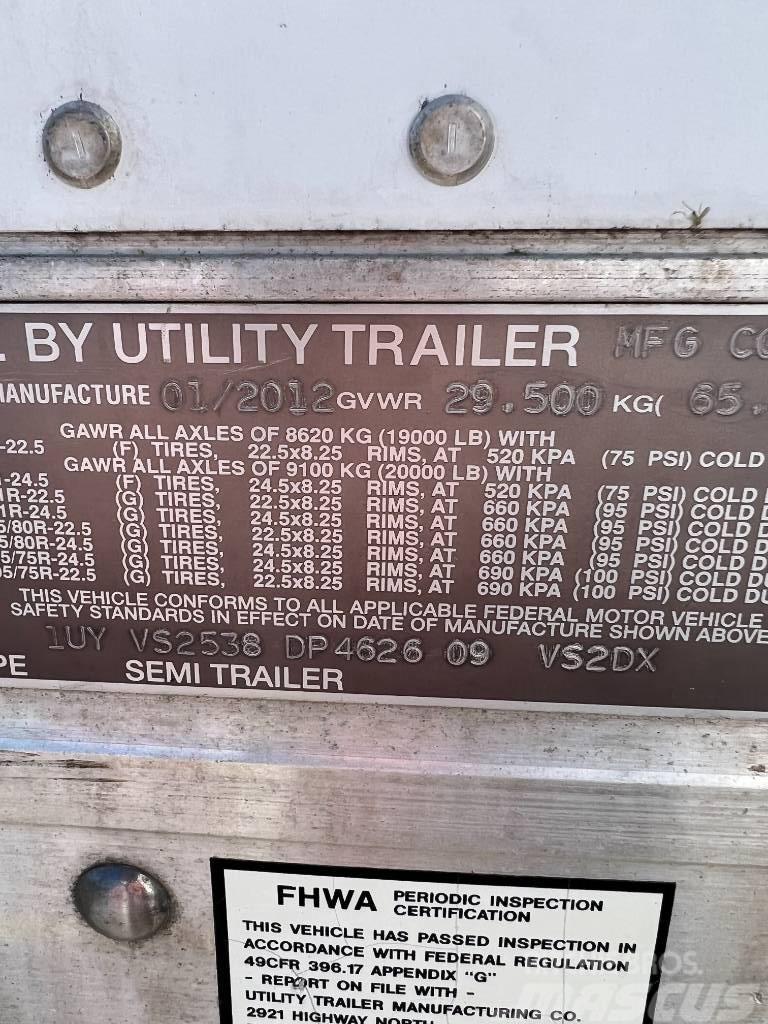 Utility 4000D-X Box body trailers