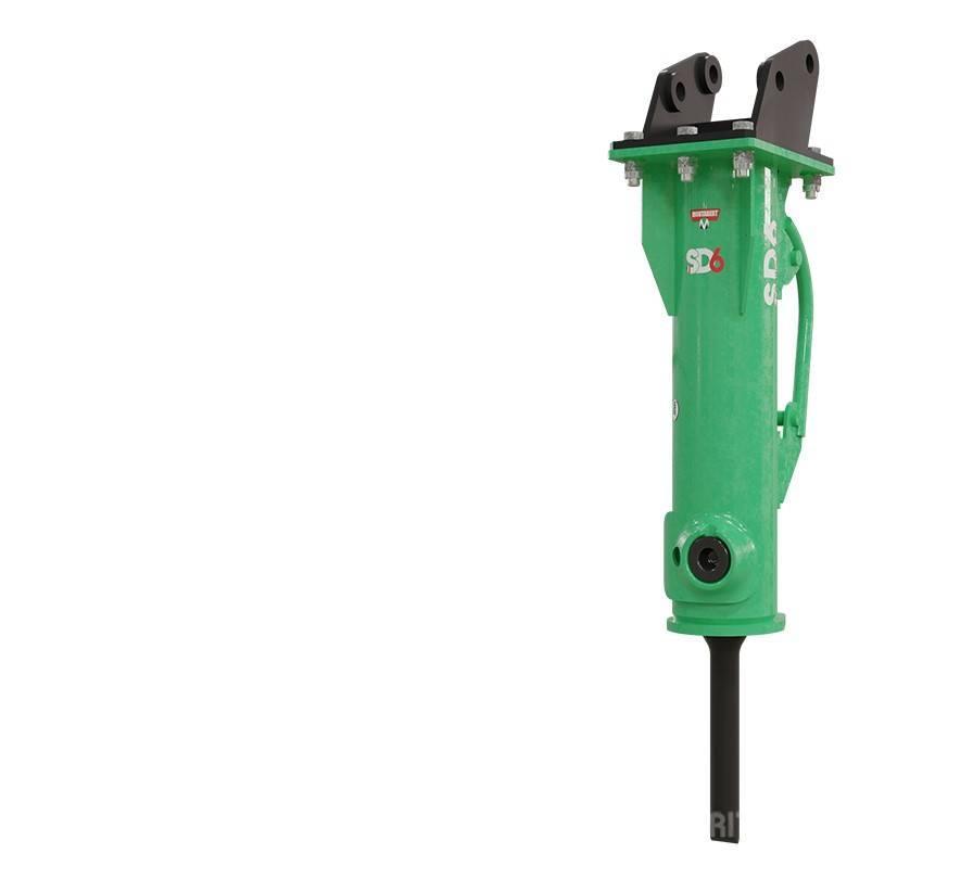 Montabert SD6 Hydraulikhammer für Minibagger 0,7 - 1,2 t Hydraulic pile hammers