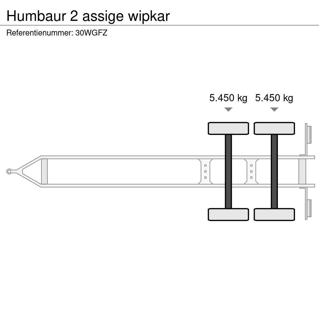 Humbaur 2 assige wipkar Flatbed/Dropside trailers