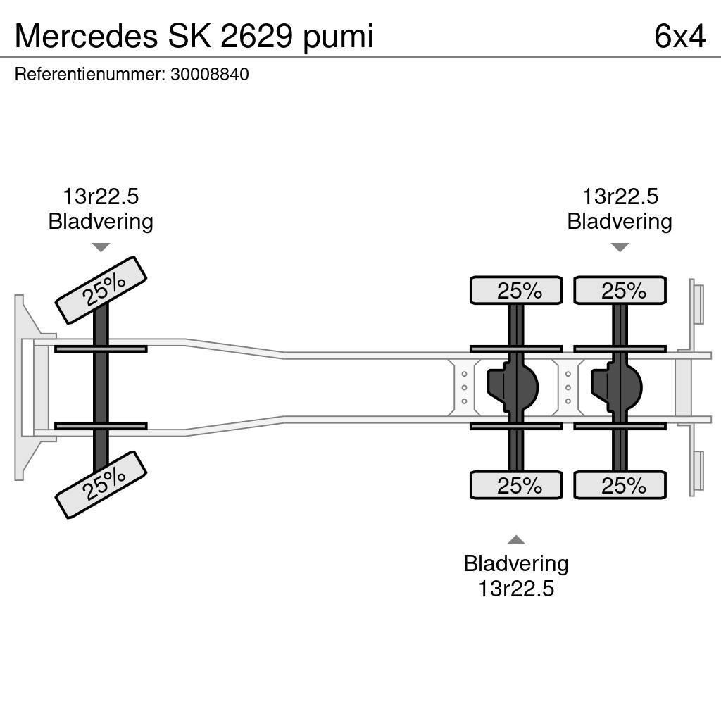Mercedes-Benz SK 2629 pumi Concrete pump trucks