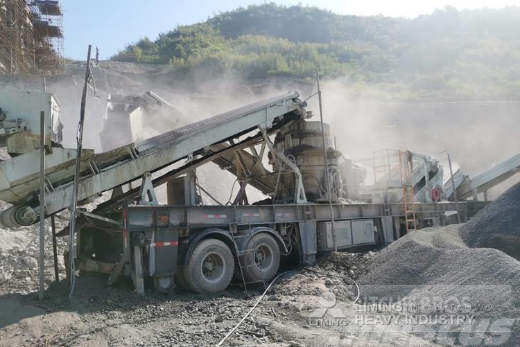 Liming 100-200tph mobile jaw crusher with screen & hopper Mobile crushers
