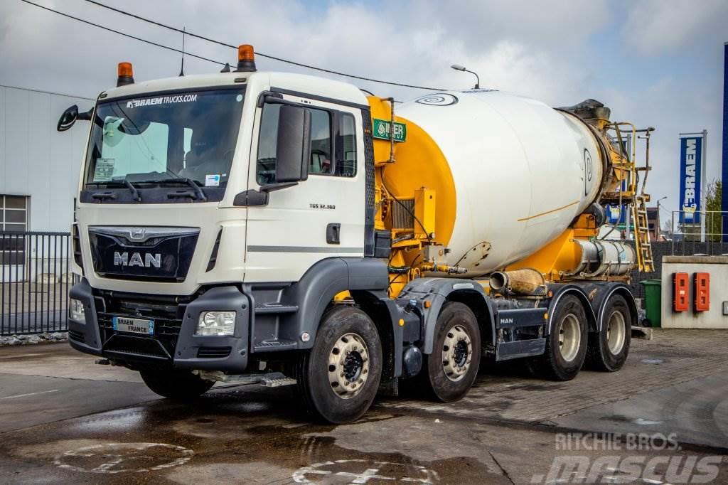 MAN TGS 32.360 BB+E6+MIXER 9M³ Concrete trucks