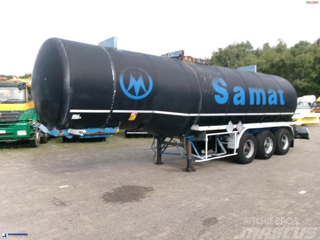 Fruehauf Bitumen tank inox 31 m3 / 1 comp + mixer & engine Tanker semi-trailers