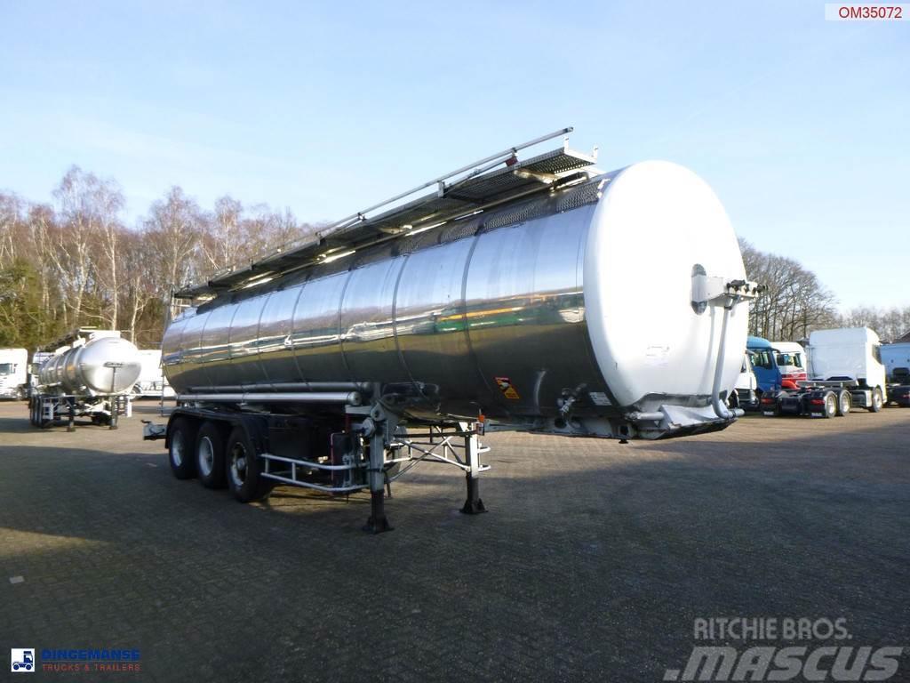 BSL Bitumen tank inox L4BH 30.8 m3 / 1 comp Tanker semi-trailers