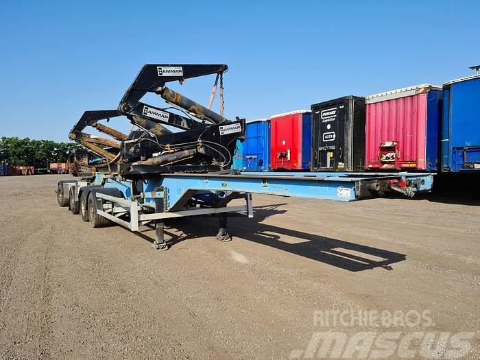 Hammar 195D SIDELOADER 4 AXLE 2E TRAILER CONNECTION 36 TO Containerframe semi-trailers