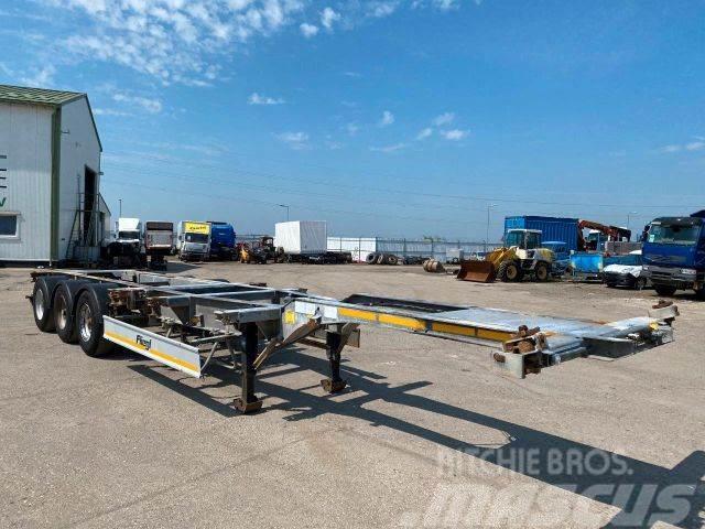 Fliegl trailer for containers galvanized frame vin 319 Low loader-semi-trailers