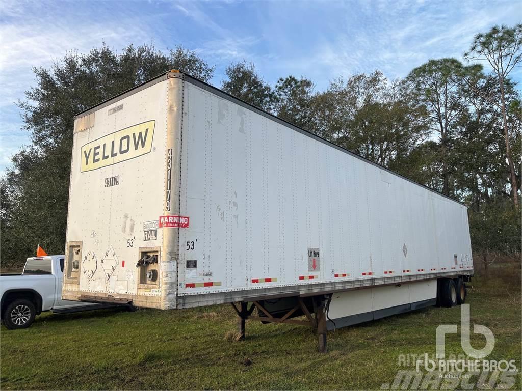 Manac 53 ft x 96 in T/A Box body semi-trailers