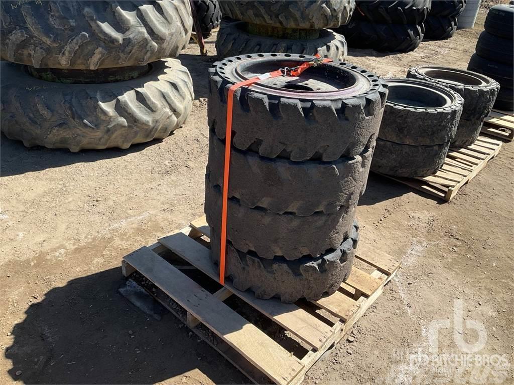  SOLIDAIR Quantity of (4) 31x10-20 Skid Steer Tyres, wheels and rims