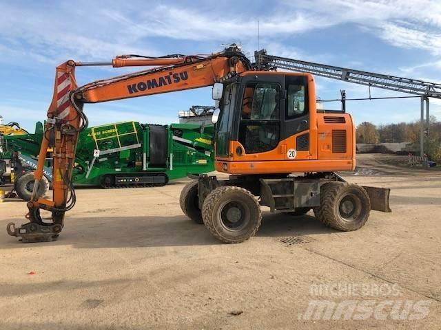 Komatsu PW148-10 Ratiniai ekskavatoriai