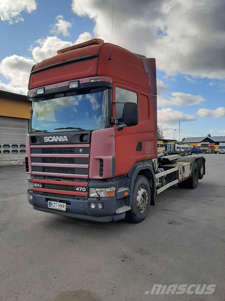 Scania R 124 Sunkvežimiai su keliamuoju kabliu