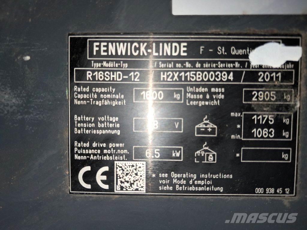 Linde R16SHD-12 Šakiniai krautuvai su prailgintu keltuvu