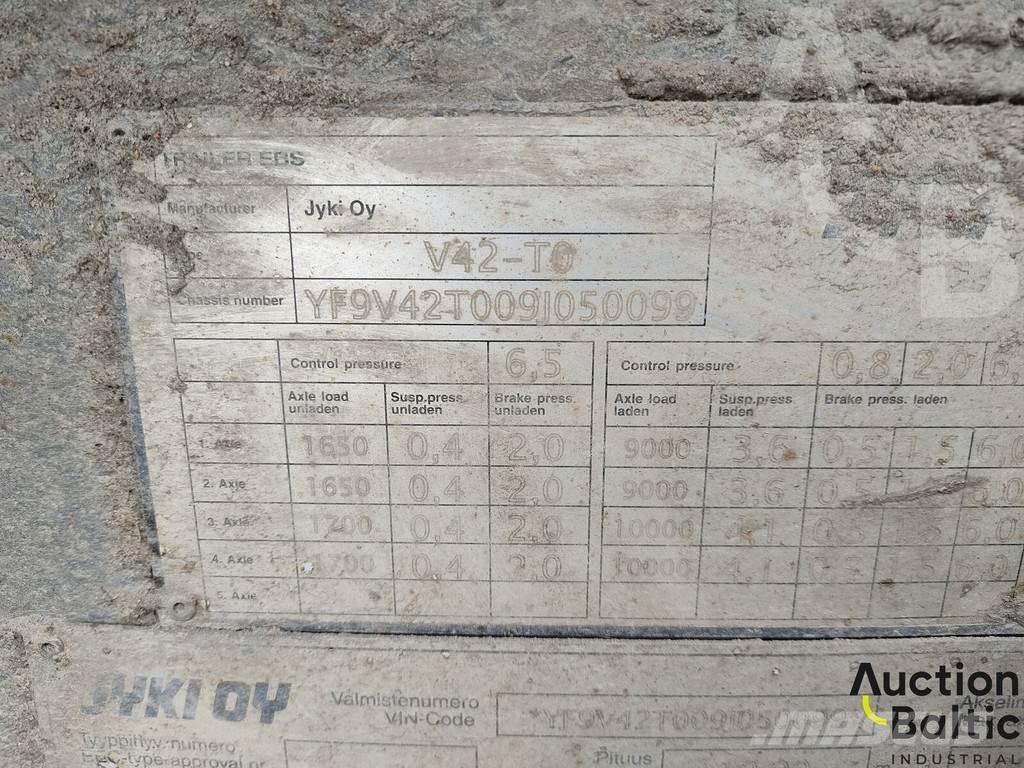 Jyki V 42 T0 Tentinės puspriekabės
