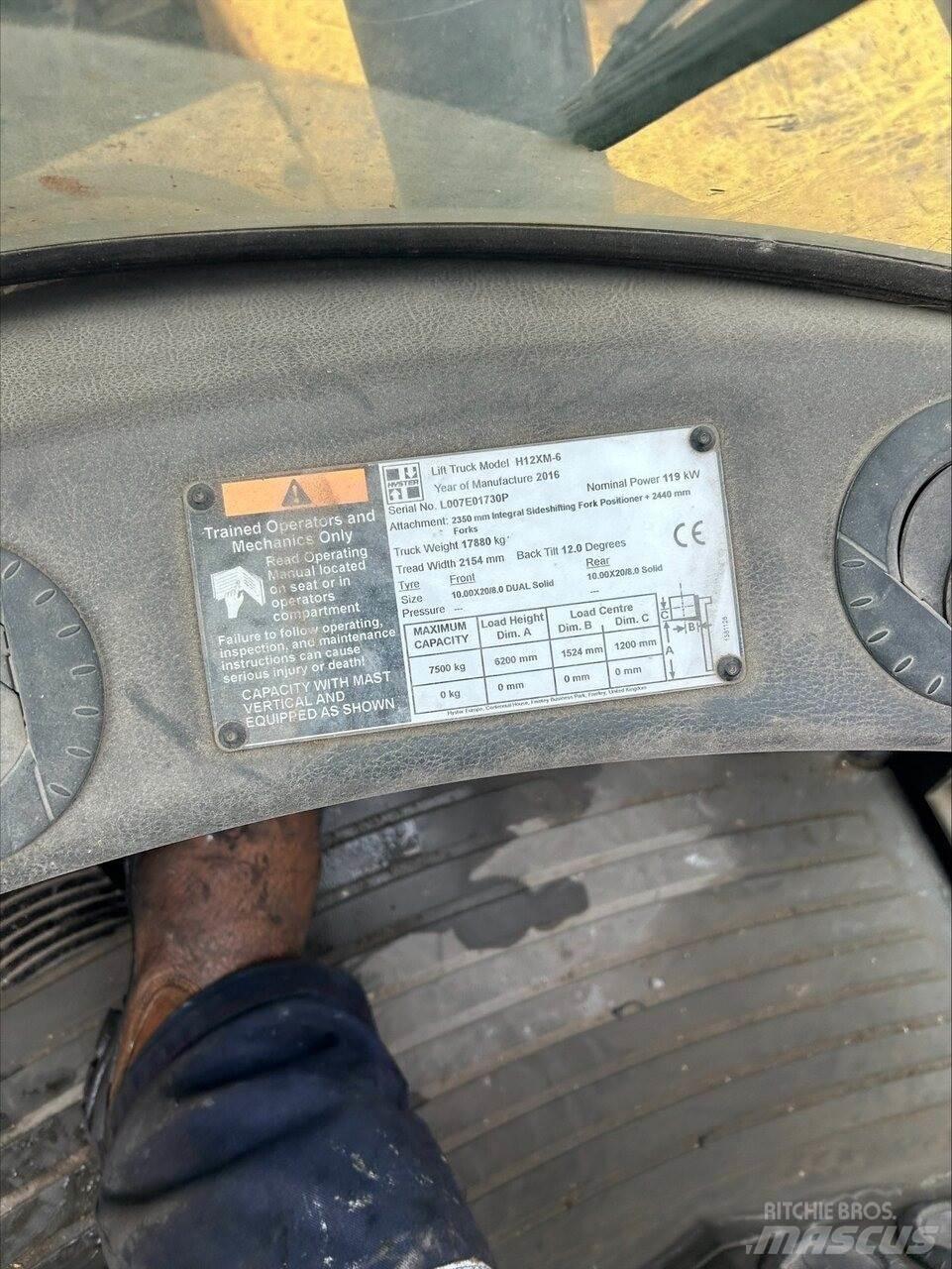 Hyster H12.00XM6 Dyzeliniai krautuvai