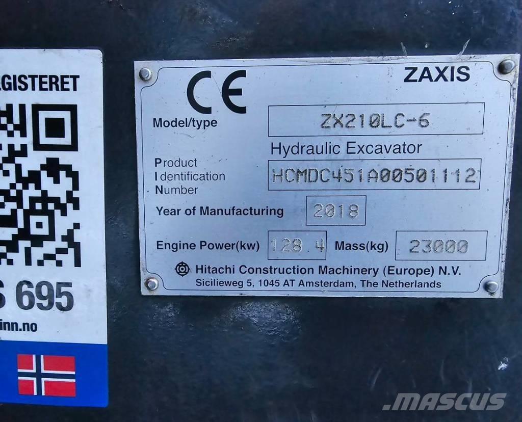 Hitachi ZX 210 LC-6 Vikšriniai ekskavatoriai