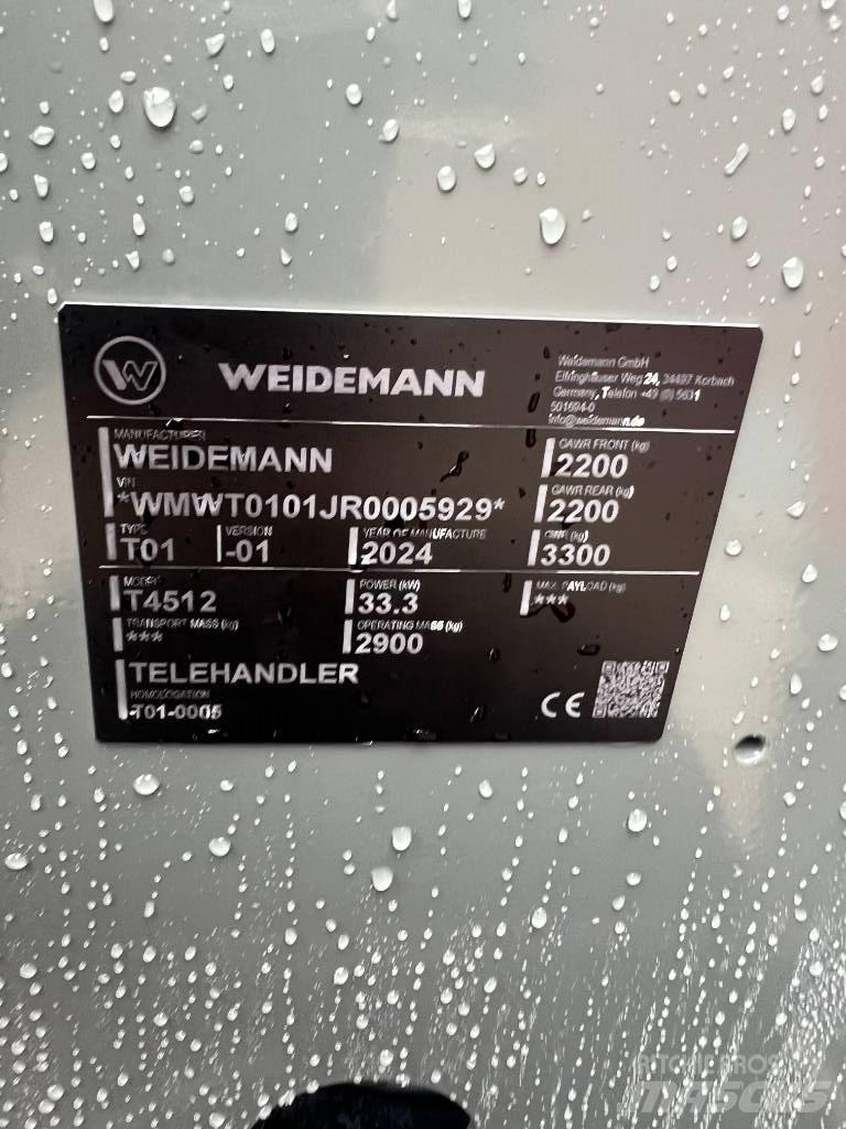 Weidemann 4512 Teleskopiniai krautuvai žemės ūkiui