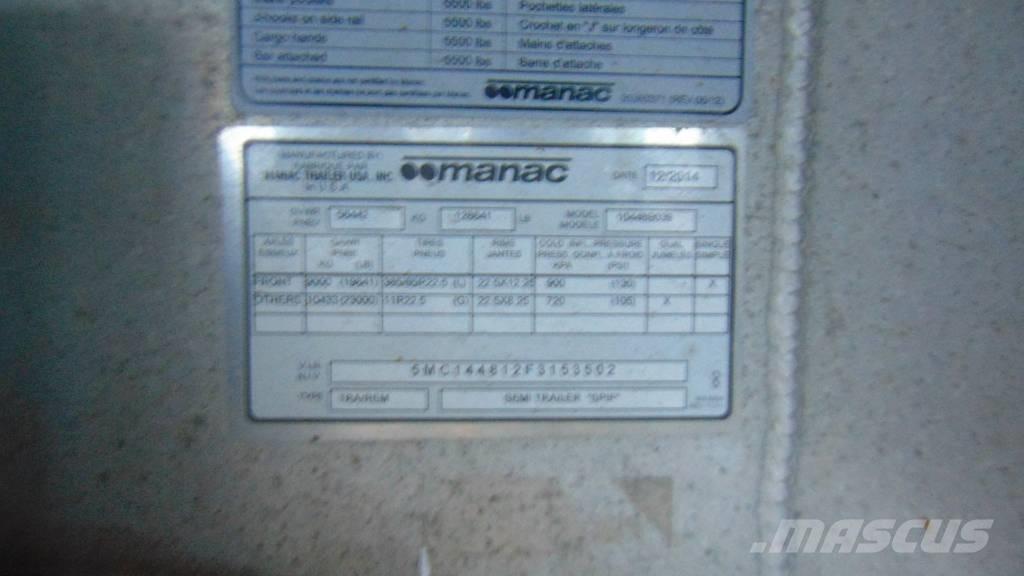 Manac Flatbed Platformos / Pakrovimas iš šono