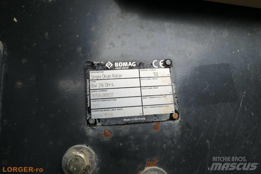 Bomag BW 216 D H-4 Vieno būgno volai