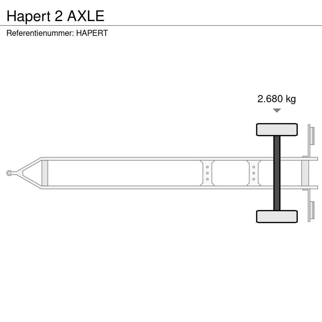 Hapert 2 AXLE Priekabos su tentu