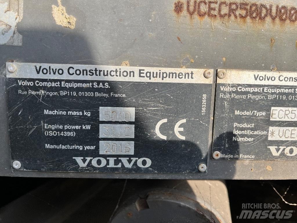 Volvo ECR 50 D Mini ekskavatoriai < 7 t