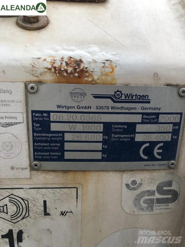 Wirtgen W1900 Asfalto šalto frezavimo technika