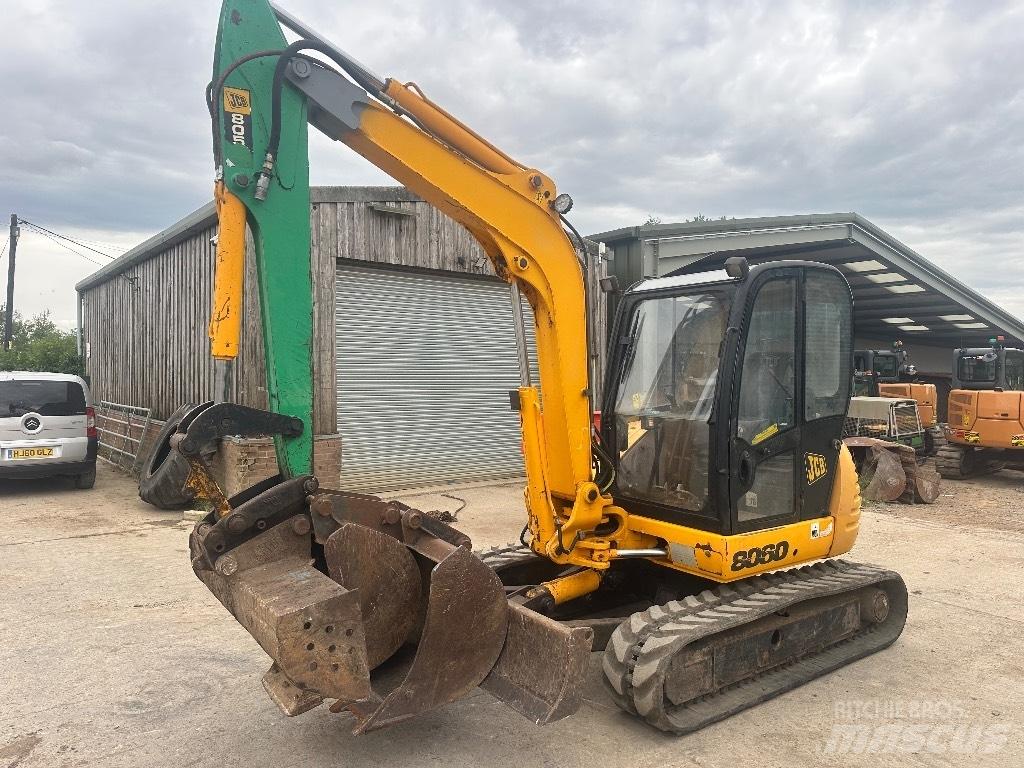 JCB 8060 Mini ekskavatoriai < 7 t