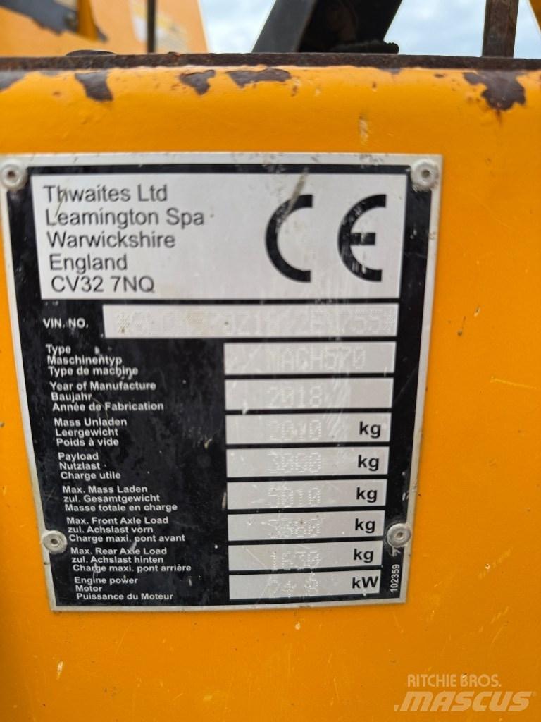 Thwaites 3 ton Statybiniai savivarčiai sunkvežimiai