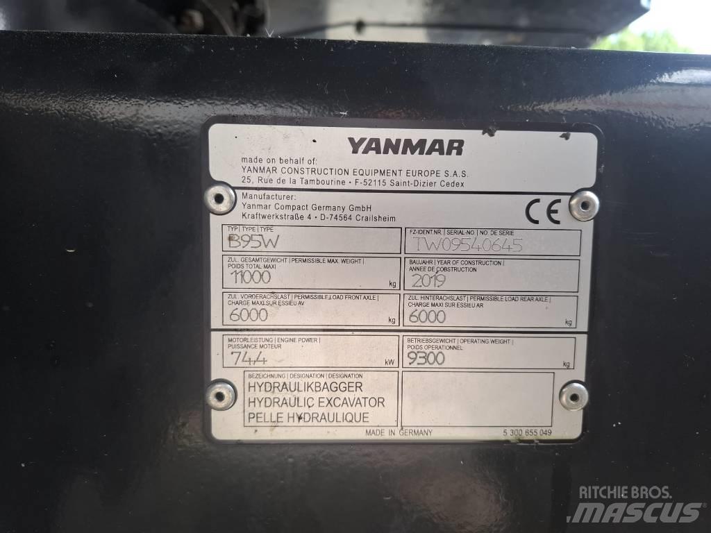 Yanmar B 95 W Ratiniai ekskavatoriai