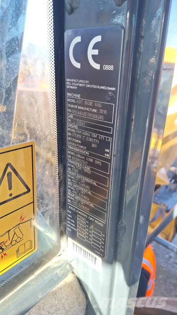 Bell B 40 E Karjeriniai savivarčiai