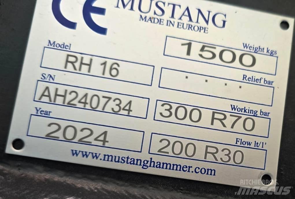 Mustang RH16 Medienos smulkintuvai
