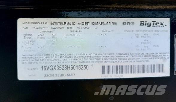 Big Tex 22GN Platformos / Pakrovimas iš šono