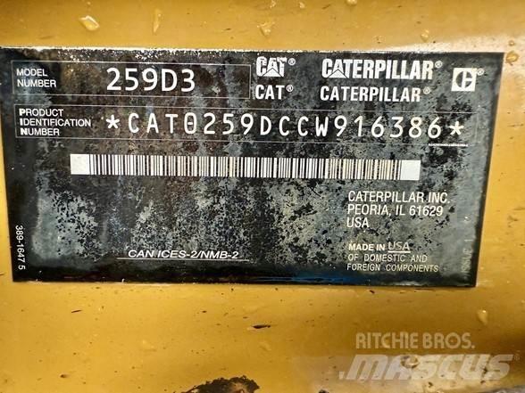 CAT 259D3 Krautuvai su šoniniu pasukimu