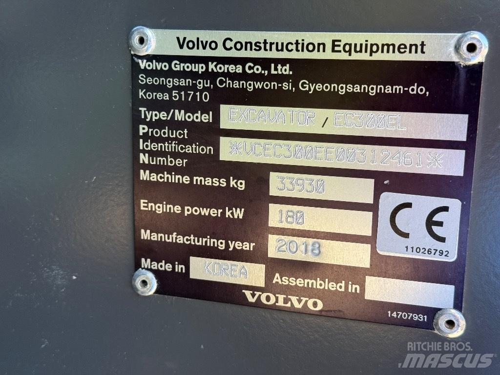 Volvo EC 300 EL Vikšriniai ekskavatoriai