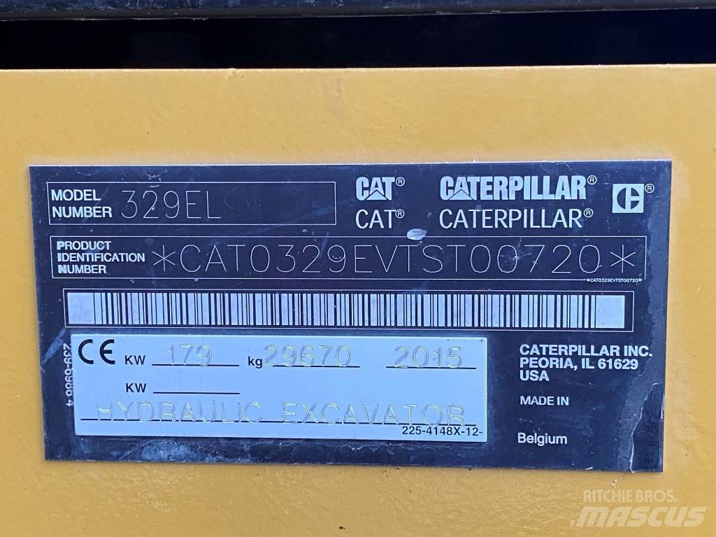 CAT 329 EL Vikšriniai ekskavatoriai